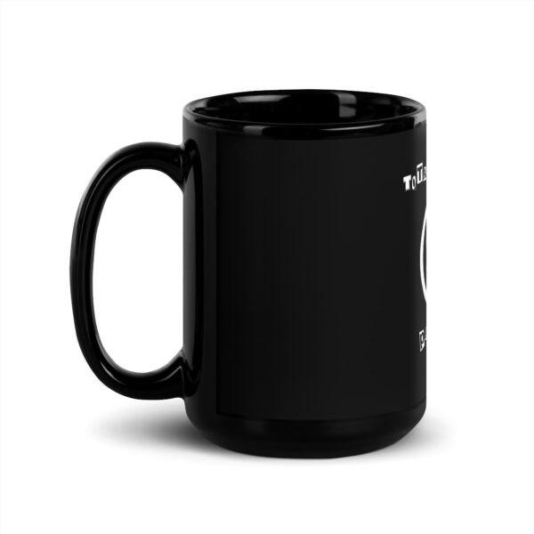 Totally Crazy Black Glossy Mug - Image 4